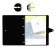 Notebook on A4 rings, 80 sheets in a cage, Erichkrause Accent, with a plastic cover on a button, an offset block, mix