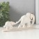 Souvenir ceramics "elephant with an elephant" 8x19x3.4 cm