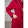 Women's bathrobe, shalka+kant, size 54, burgundy, waffle