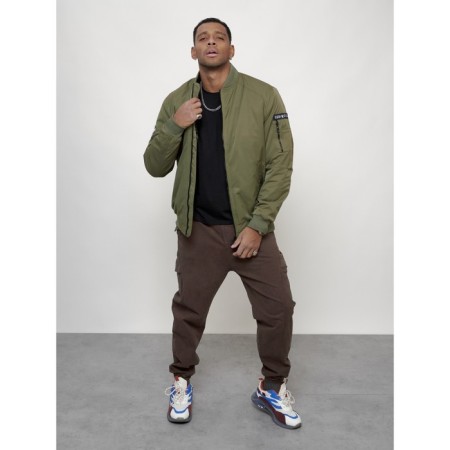 Male bomber, size 56, khaki color-9