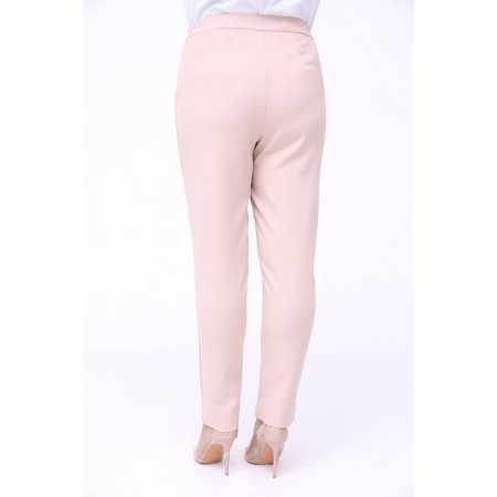 Female trousers, size 64, beige color-4