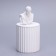 Candle in concrete Aromatic "Michelangelo", Flower Garden, 13x7 cm, soy wax, 160 g