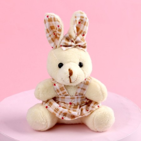 Soft toy "Love will win everything", bunny, color mix-3
