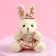 Soft toy "Love will win everything", bunny, color mix
