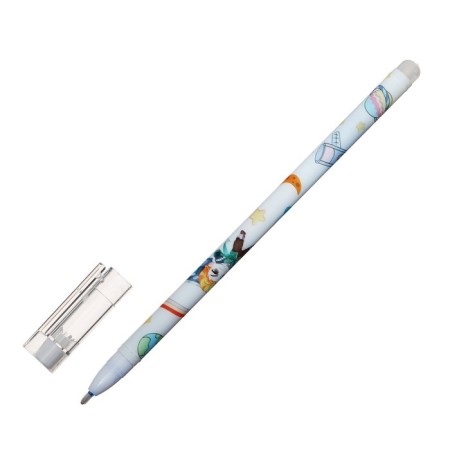 Gel handle washed ink, blue rod, anime mix-1