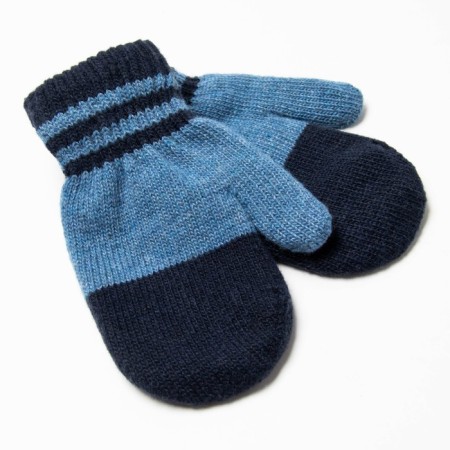 Baby mittens, blue color, size 17-1