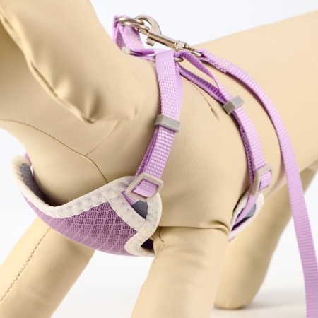 A set of ammunition with a soft harness, s, leash 120 x 1 cm, Osh 20-35 cm, og 20-35 cm, lilac 71490-1