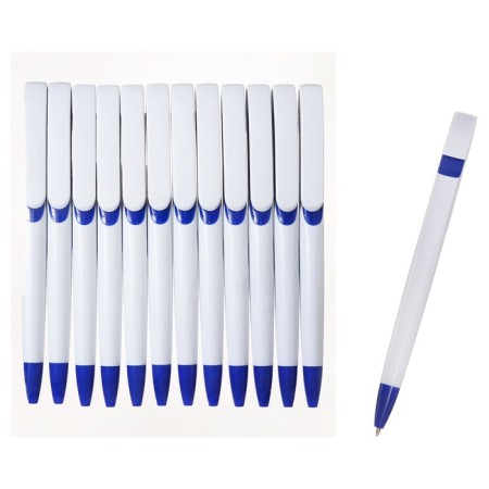 Handle Automatic Ballic Calligrata, 1.0mm, clip 1 x 5cm, under the logo, white body with blue, blue rod