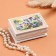 Casket "Anyutin Eyes", white, 6 × 9 cm, lacquer miniature