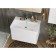 Tumbling under the Aquaton Asti sink, 70 cm, white gloss color, white matte