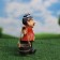 Garden figure "Grandpa with buckets" 20x7x19cm