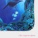 Bath and toilet rugs "Dolphin", 3 pcs: 35 × 39, 40 × 50, 45 × 75 cm