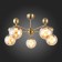 Ceiling EVOLUCE lamp. Sle106302-05. Pechio. 5x60 watts, E27, 63x63x34 cm, bronze color