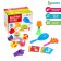 Developing set "Funny Sounds", whistle, marakas, ratchet, bracelet, clasps