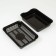 Toilet with a grid, 35.5x26x7 cm, black