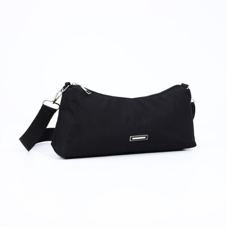 Bag Cross-Bodi with a zipper, black color-4