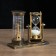 Sanding clock "Sights of France", souvenir, with backlight, 15.5 x 6.5 x 16 cm