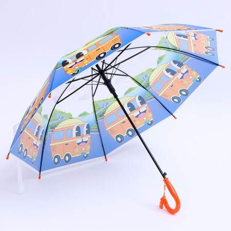 Children's umbrella P/Aut with whistle "Bus" d = 84 cm, 8 spokes, 65 × 7 × 6 cm-1