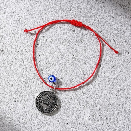 Bracelet-Milisman "From the evil eye", red thread, length 24 cm-4