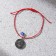 Bracelet-Milisman "From the evil eye", red thread, length 24 cm