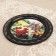 Panel-melting "Flowers", D = 18 cm, lacquer miniature, mix