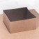 Box for flowers with a vase and PVC windows, folding, 23 x 30 x 23 cm, craft