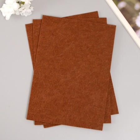 A set of hard felt "Astra" (3 pcs) brown, 3 mm, 20x30 cm-1