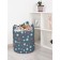 Basket for toys "Snowflakes on a blue background, size 35x35 cm