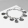 Bracelet "Chain with pendants" cartoons, color silver