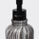 Savanna bathroom accessories set, 2 items: dispenser, glass, gray color.