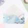 Money envelope "Congratulations!" blue flowers, 16.5x8 cm