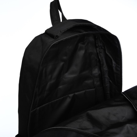 Youth backpack from textiles on lightning, 4 pockets, black/gray color-5