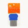 Comb-hats with long teeth, 8 x 5.5 cm, blue