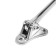 Door locomard lock, "goat leg", color chromium