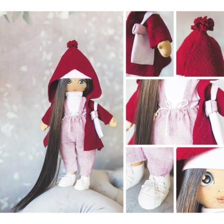 Sewing kit. Interior doll "Katti", 30 cm-5