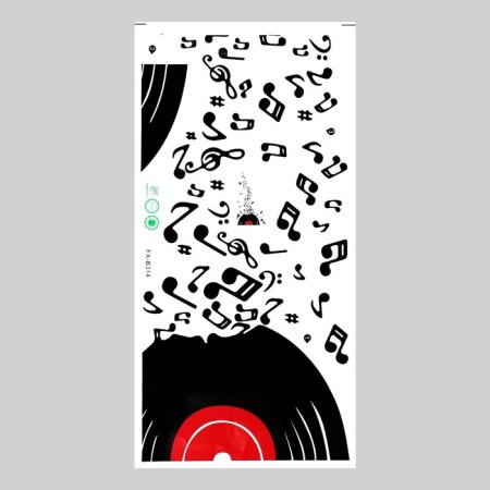 Sticker plastic interior color "musical plate" 60x30 cm-1