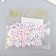Beads for creativity plastic "Alphabet in Russian" White set 20 grams 0.5x0.5 cm