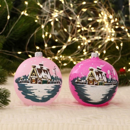 Ball "House" 9.5 cm mix-1