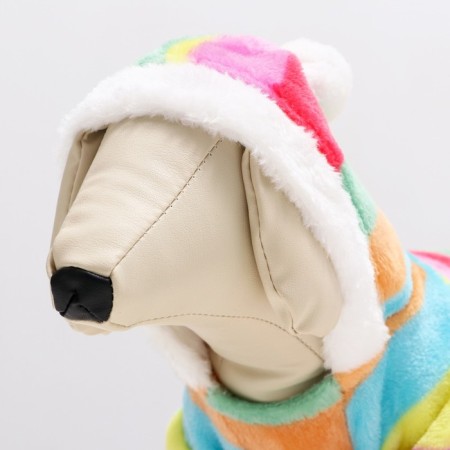 Combineson "Rainbow" with a hood, size L (DS 35 cm, og 45 cm, Osh 35 cm)-4