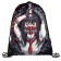 Back for shoes 480 x 360 mm, phoenix, sublimation, "girl with katana"