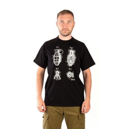 T-shirt 7.62 Grenade, cotton, black, XXXL
