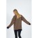 Jumper female striped Eliseeva Olesya, ONE SIZE size, beige color
