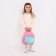 Baby backpack on lightning, 3 outer pockets, pink color