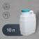 Food canister "Barry", 10 l, white