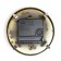 Table clock "Leo", discrete move, D-11 cm, 1AA, 48 x 8.5 x 23.4 cm