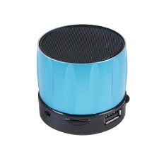 Portable column Luazon Hi-Tech09, 3 watts, 300 mAh, Microsd, USB, metal case, blue