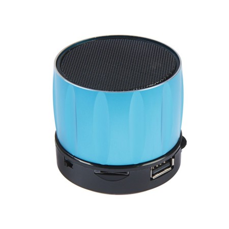Portable column Luazon Hi-Tech09, 3 watts, 300 mAh, Microsd, USB, metal case, blue
