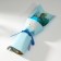 Bouquet of soap petals "Rose and eucalyptus" Blue 7.5x11x34.5 cm
