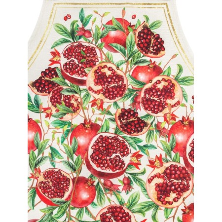 Apron "Ethel: Grenates" 70x60 cm, 100% cotton, sarzha 190 g/m²-7