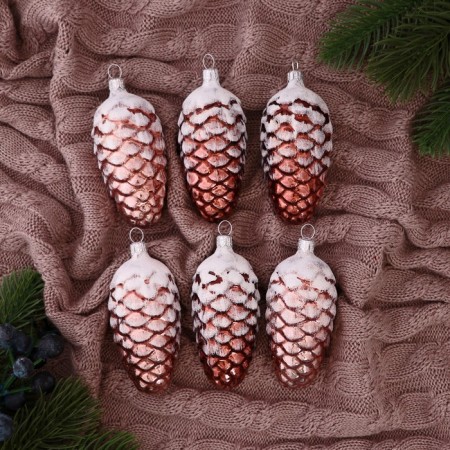 Set "Pine cones" (set 6 pcs) H-9 cm